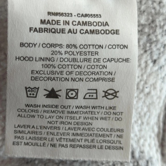 Nike Hoodie Mens Large White Black All Over Swoosh Logo Pullover Sweatshirt - Picture 4 of 12